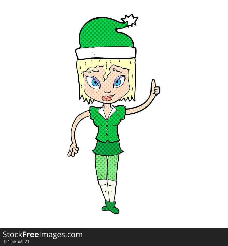 Santa S Helper Cartoon