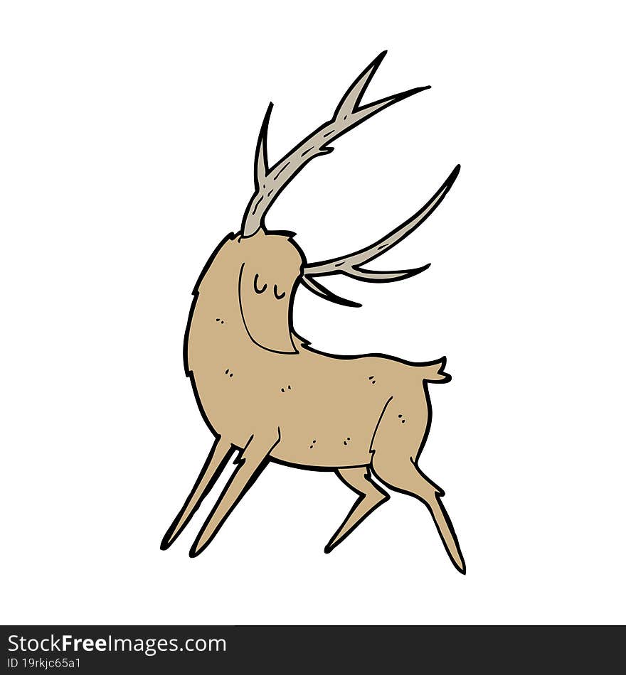 cartoon stag