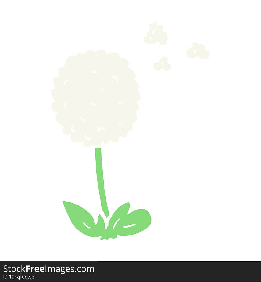 flat color style cartoon flower