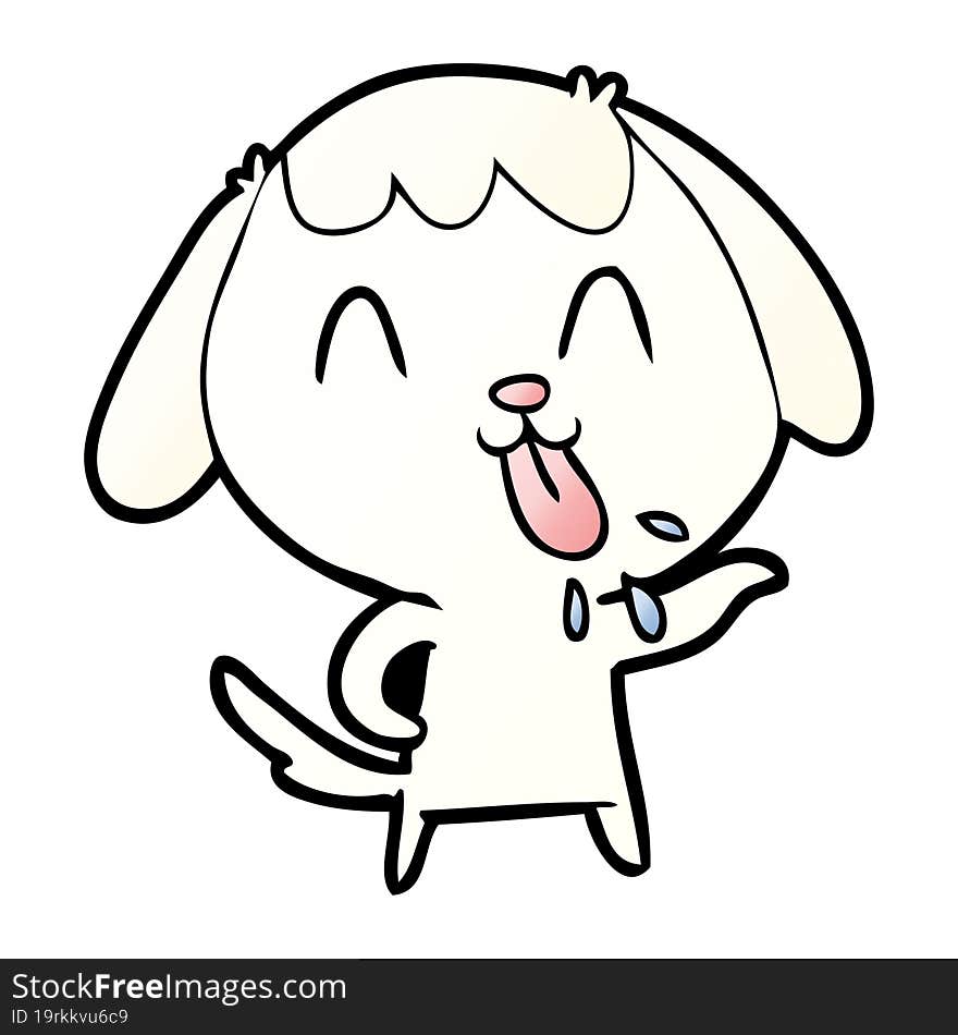 cute cartoon dog. cute cartoon dog