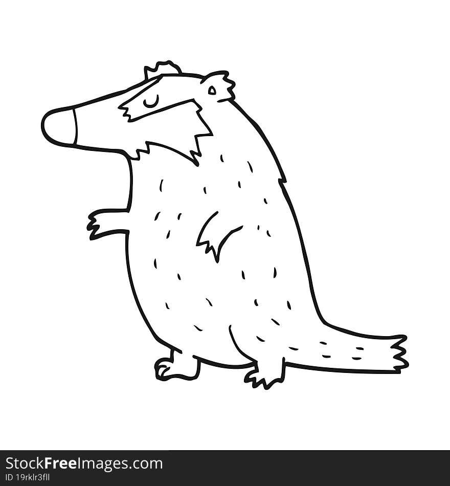 cartoon badger