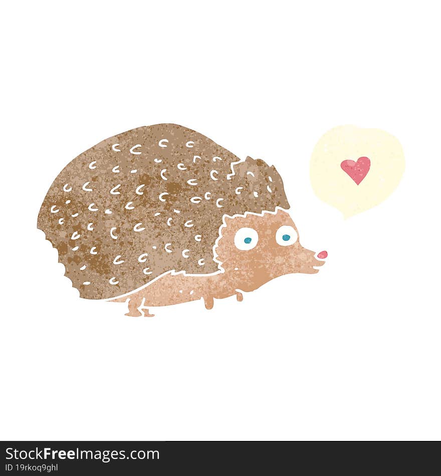 cartoon cute hedgehog