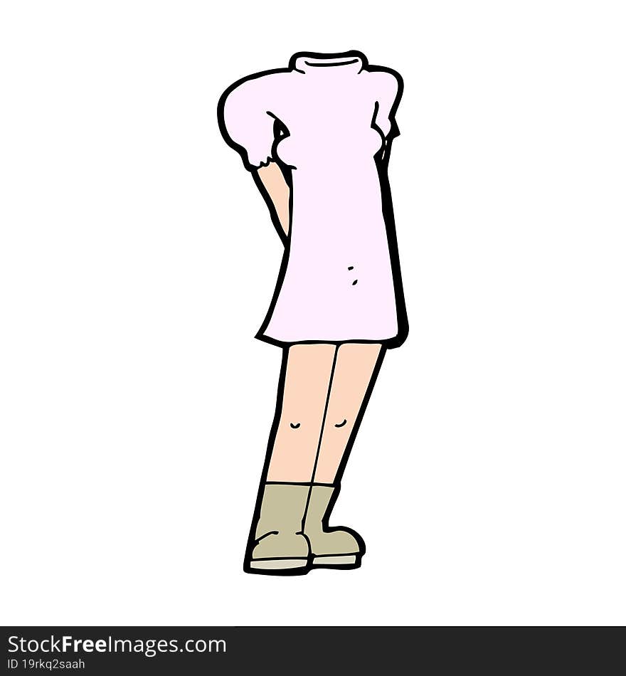 cartoon female body (add photos or mix and match cartoons