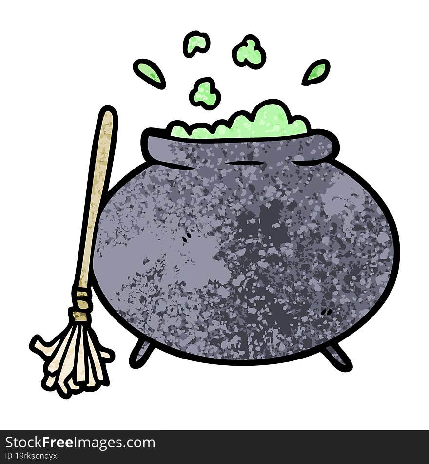 cartoon cauldron. cartoon cauldron