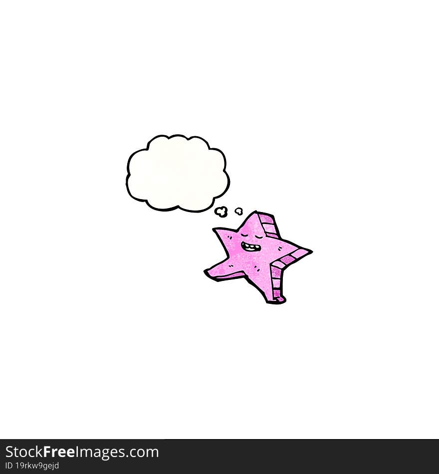 cartoon pink starfish