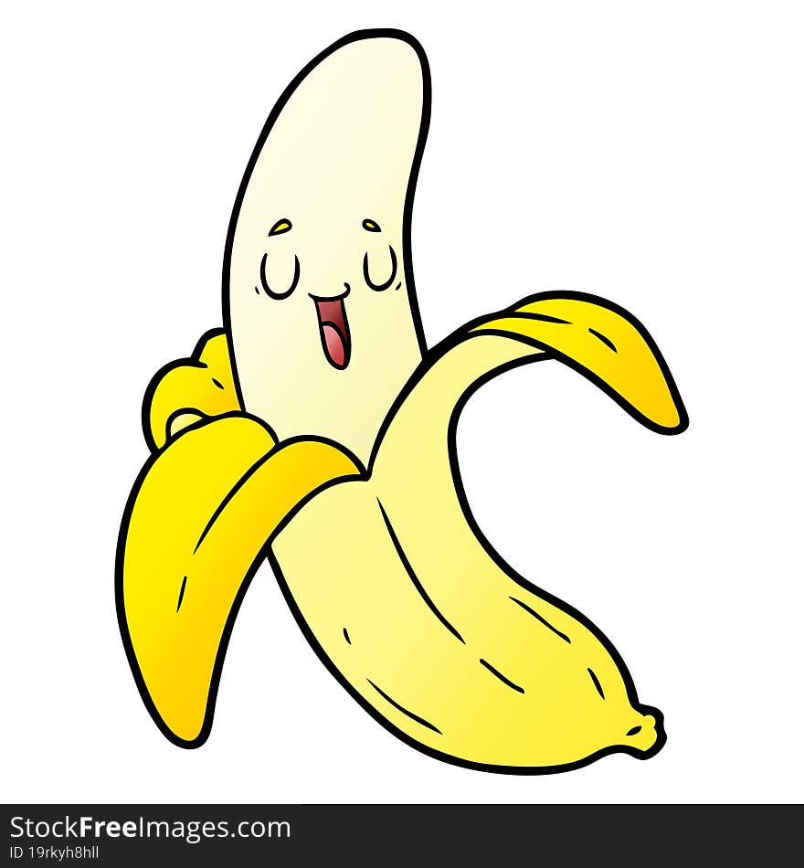 cartoon banana. cartoon banana