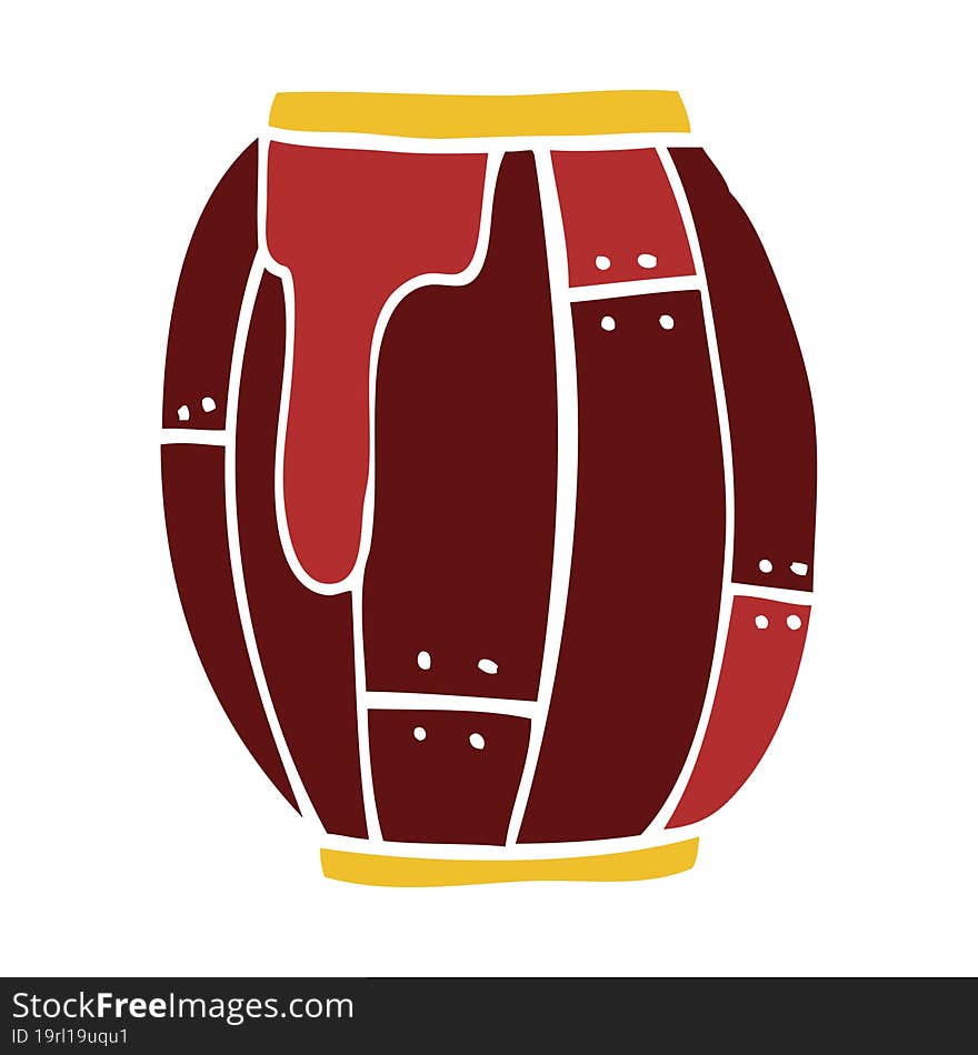 cartoon doodle of a barrel