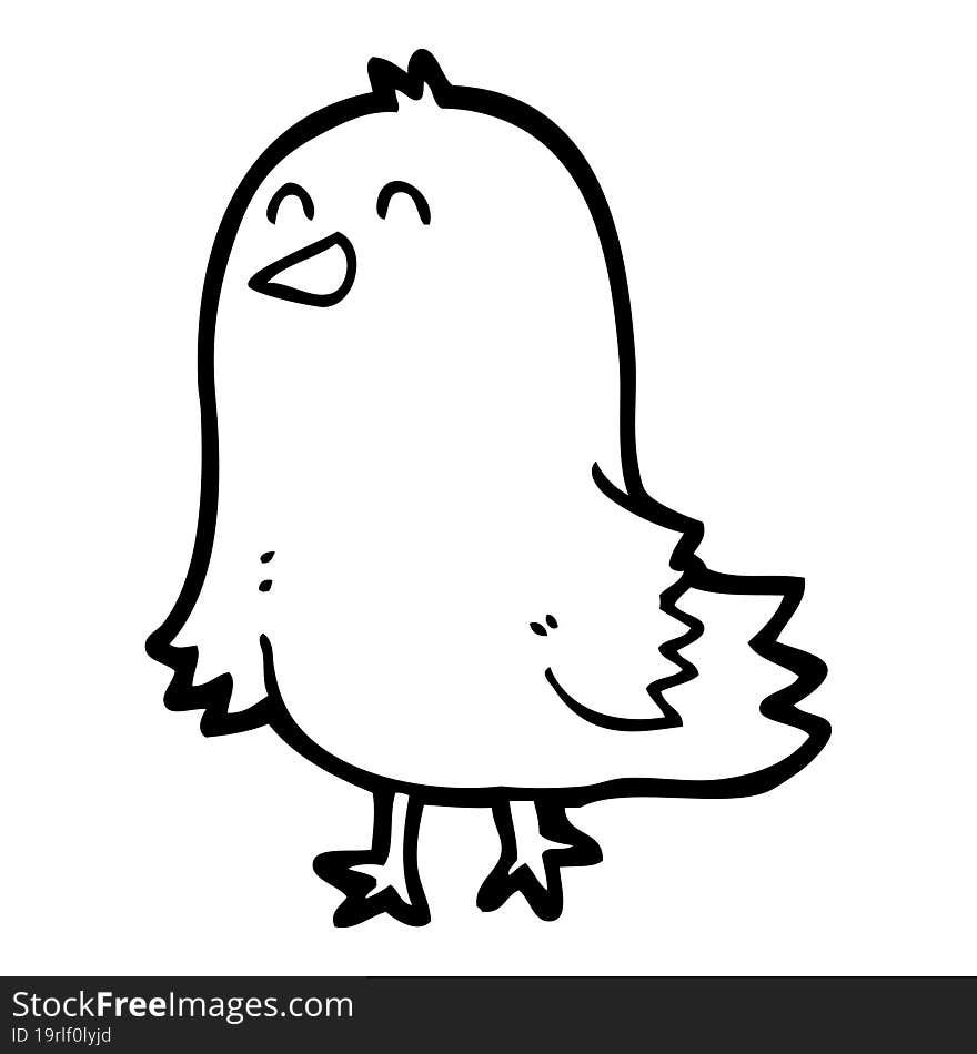 cartoon bird