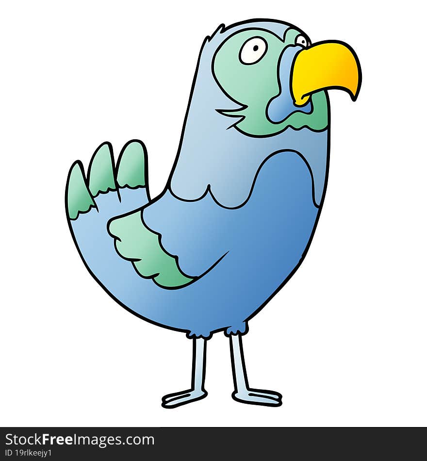 cartoon parrot. cartoon parrot