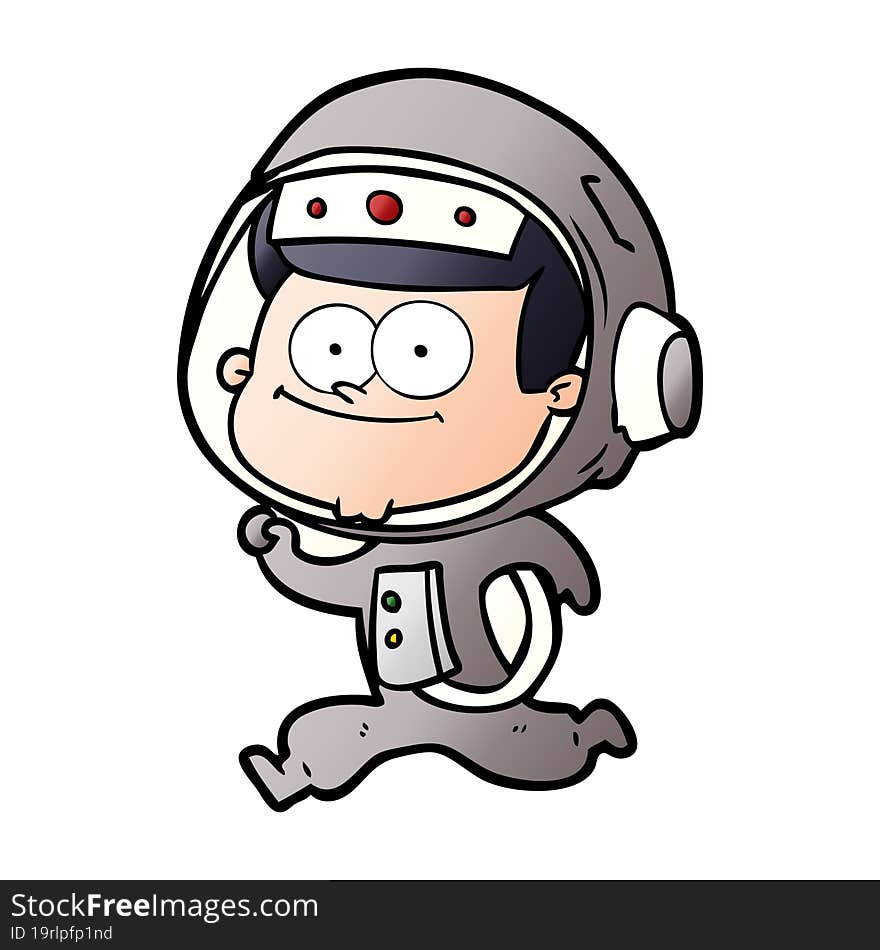 happy astronaut cartoon. happy astronaut cartoon