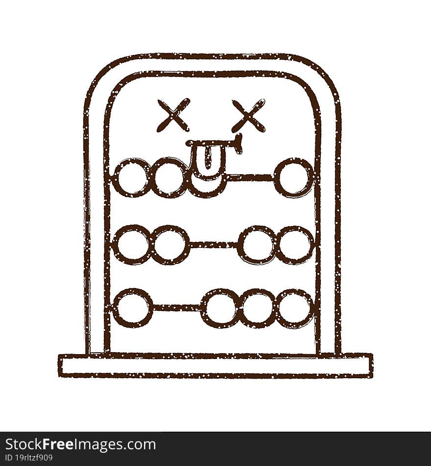 Abacus Charcoal Drawing