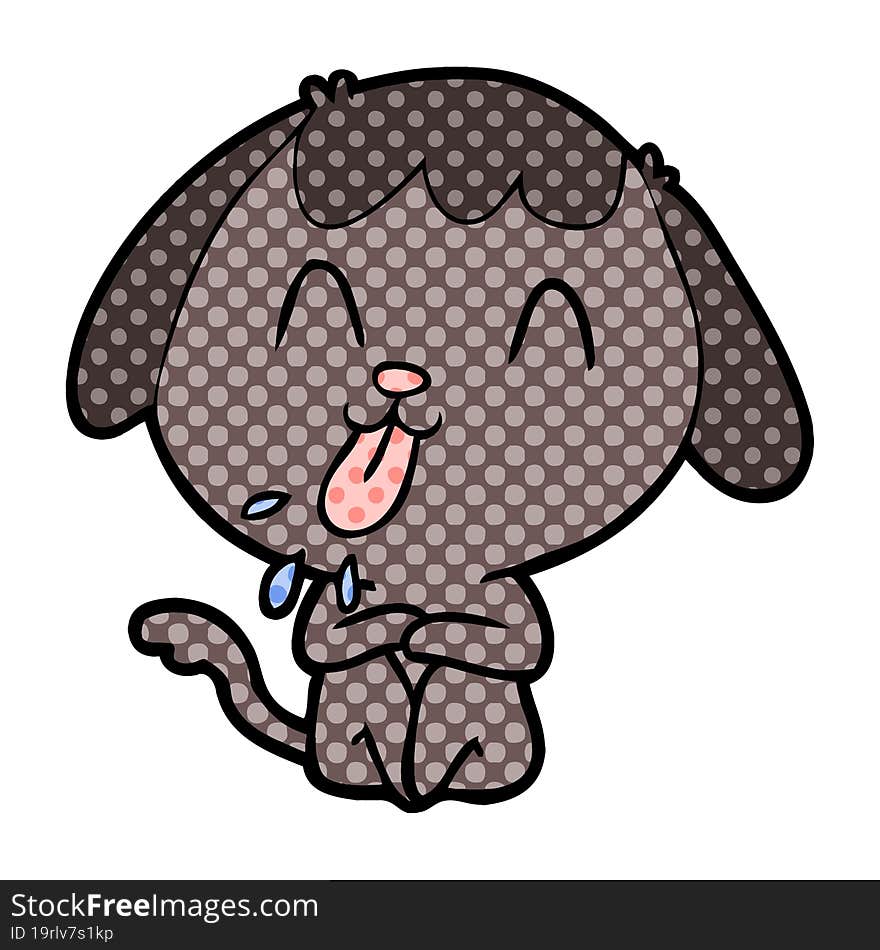 cute cartoon dog. cute cartoon dog