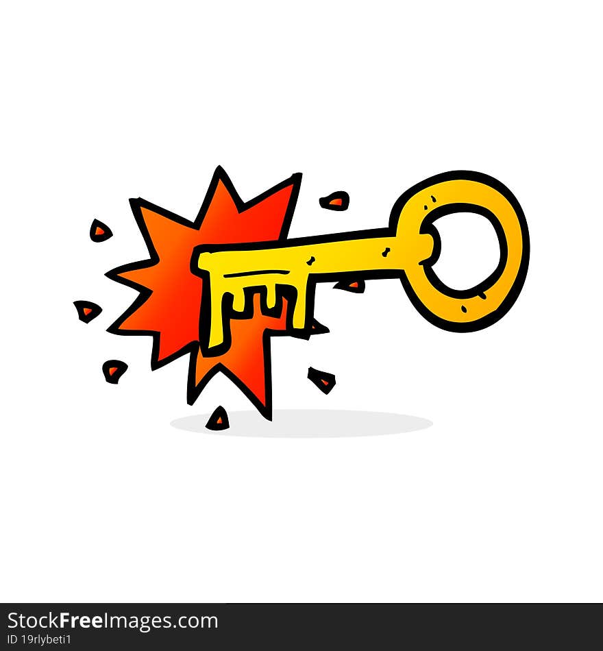 Cartoon Old Key