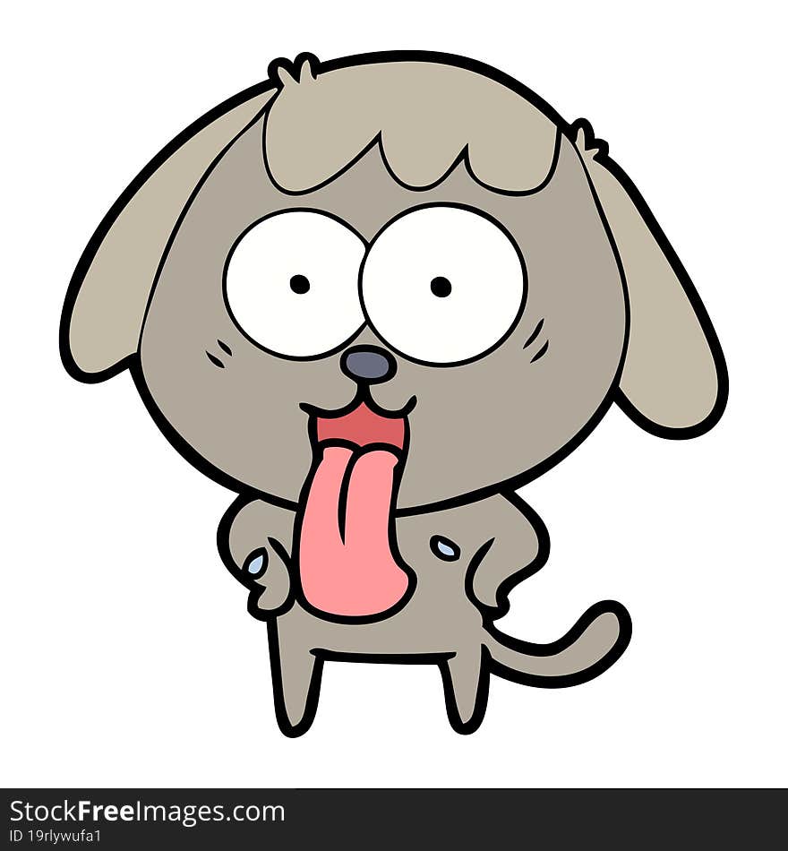 cute cartoon dog. cute cartoon dog