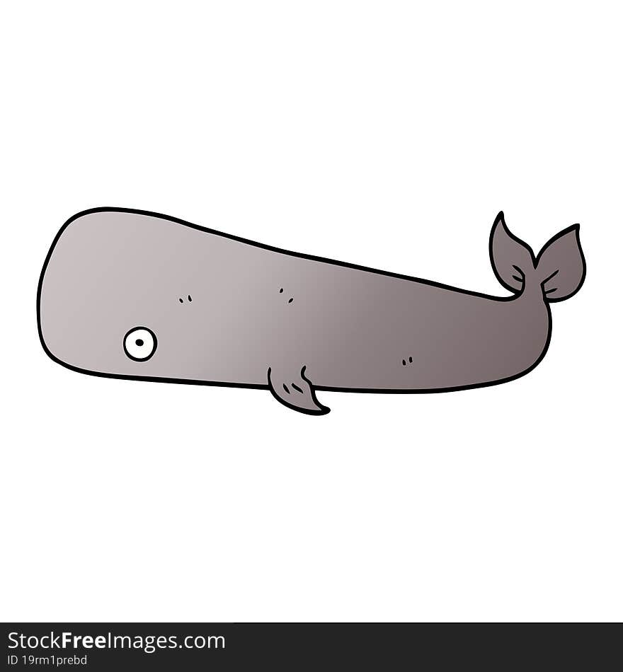 Cartoon Doodle Whale