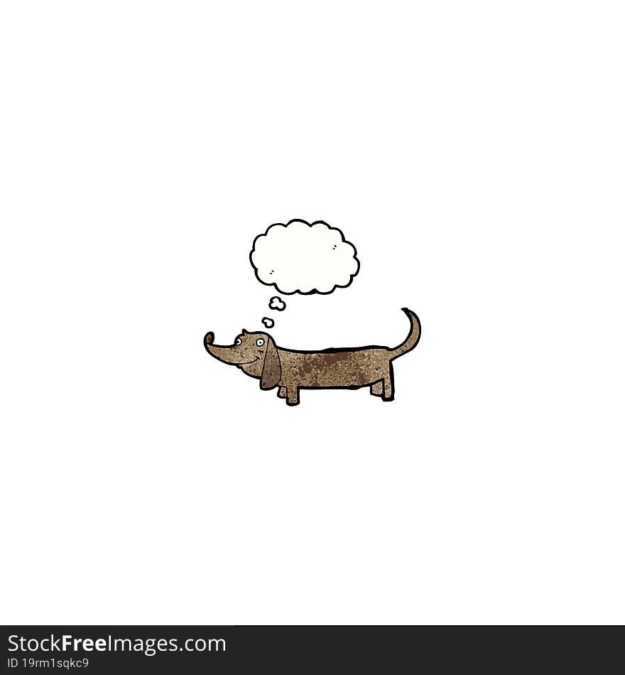 cartoon dachshund