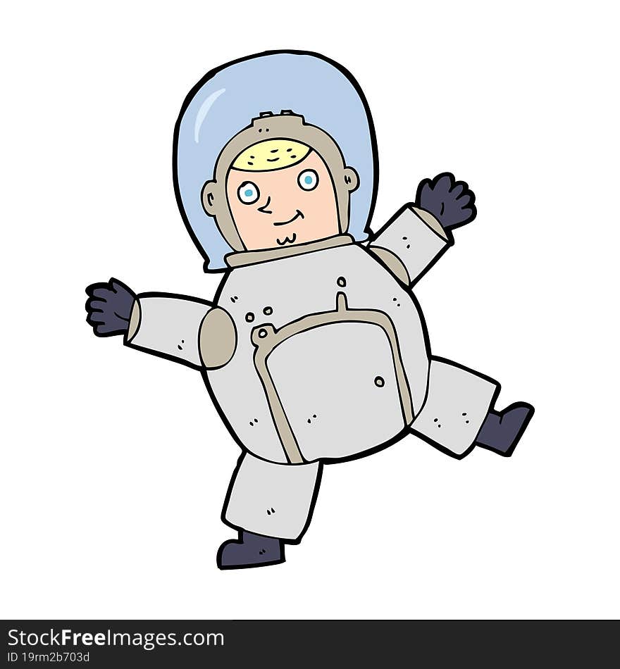 Cartoon Astronaut