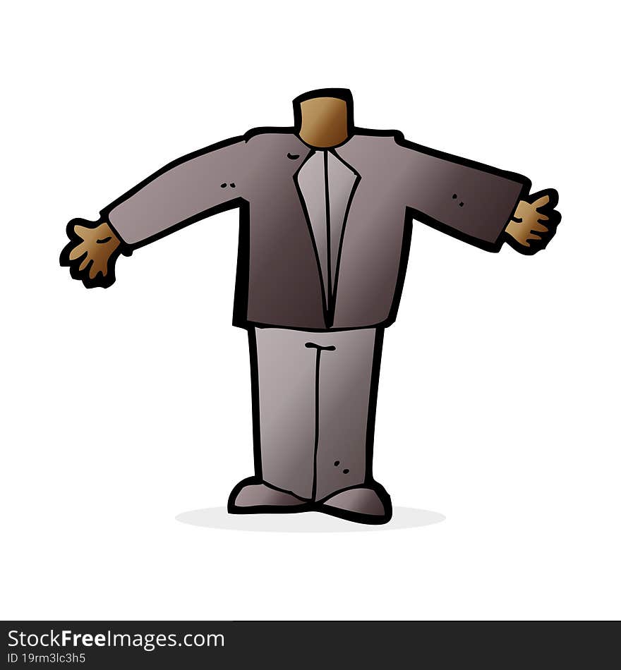 cartoon body in suit (mix and match cartoons or add own photos