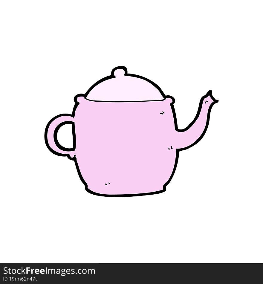 cartoon tea pot