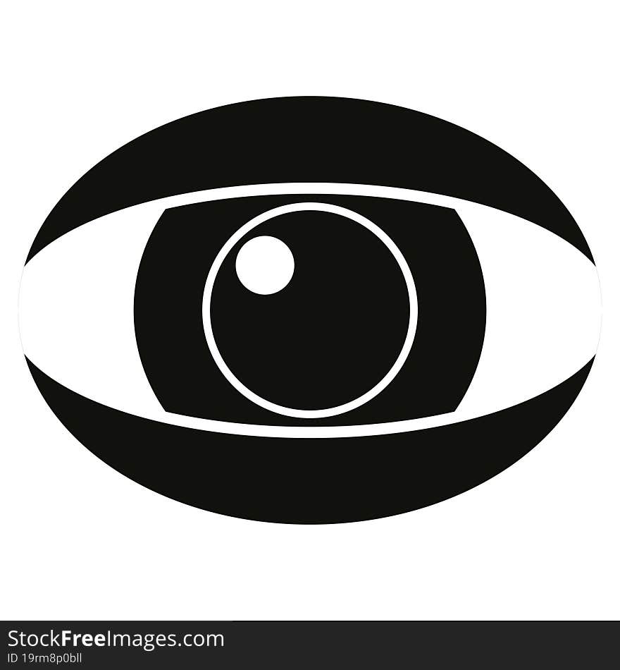 staring eye graphic vector illustration icon. staring eye graphic vector illustration icon