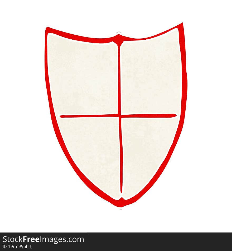 cartoon heraldic shield