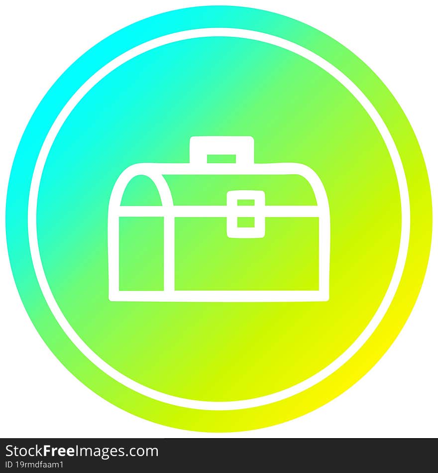 tool box circular in cold gradient spectrum