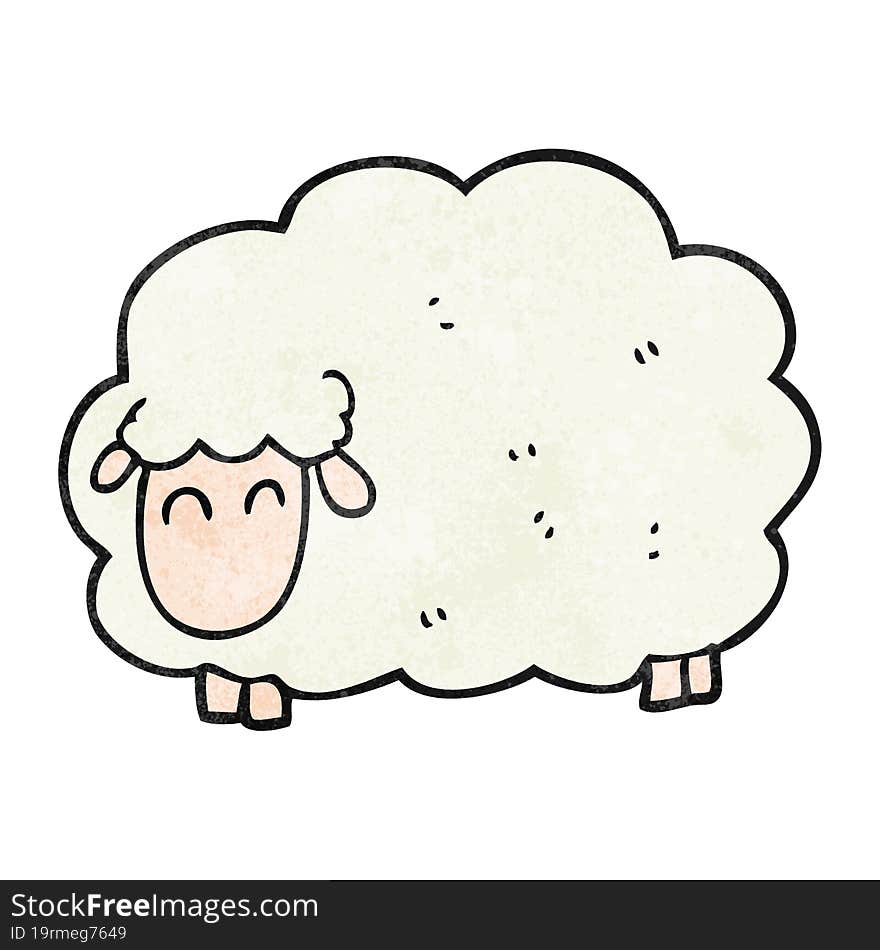 textured cartoon sheep