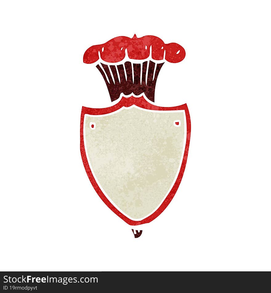 cartoon heraldic shield