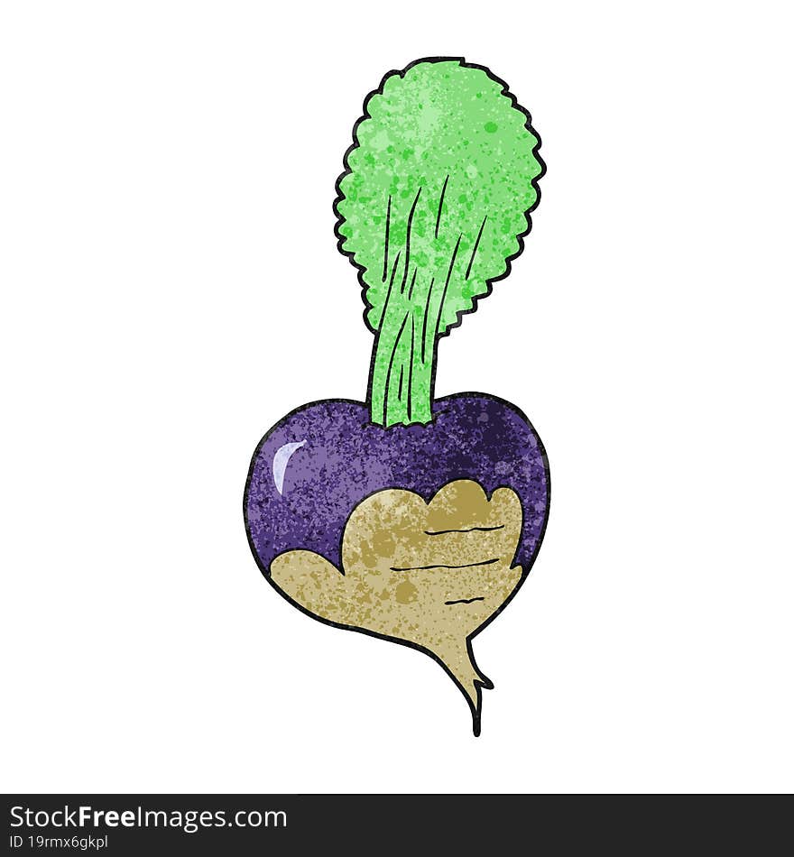 freehand textured cartoon beetroot