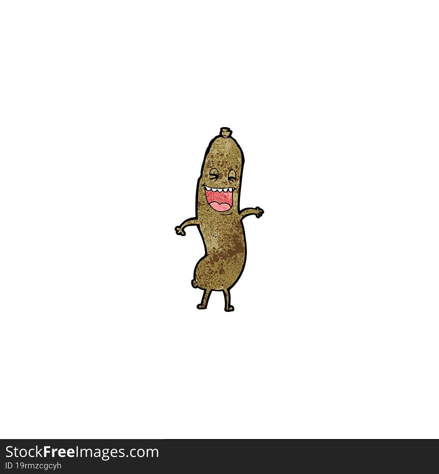 laughing sausage cartoon