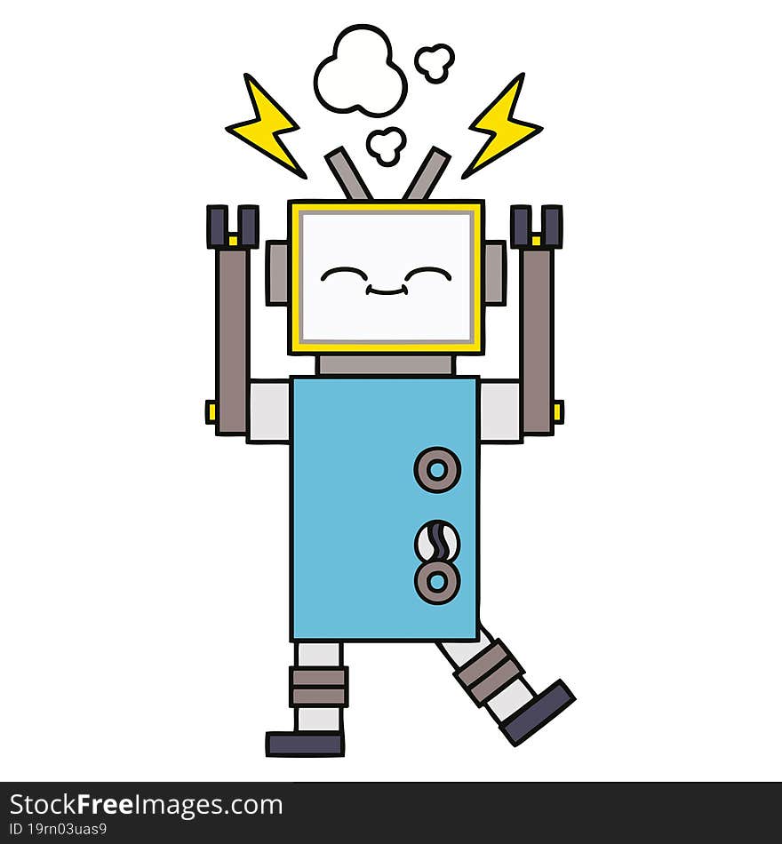 Cute Cartoon Robot