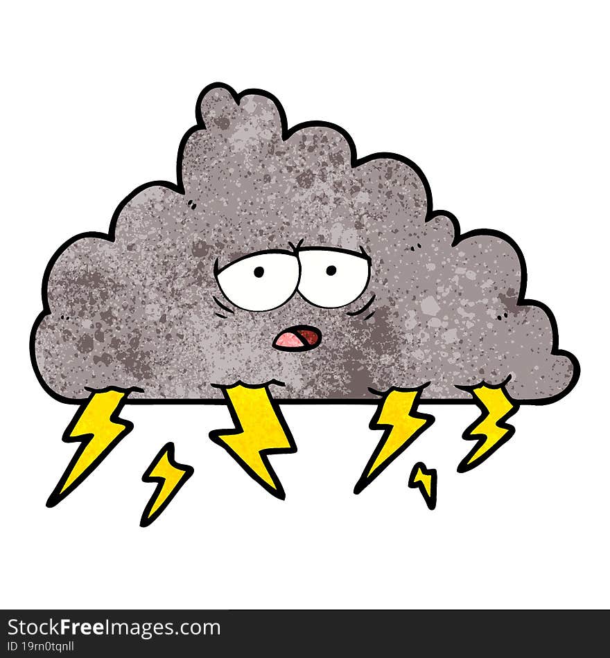 cartoon storm cloud. cartoon storm cloud