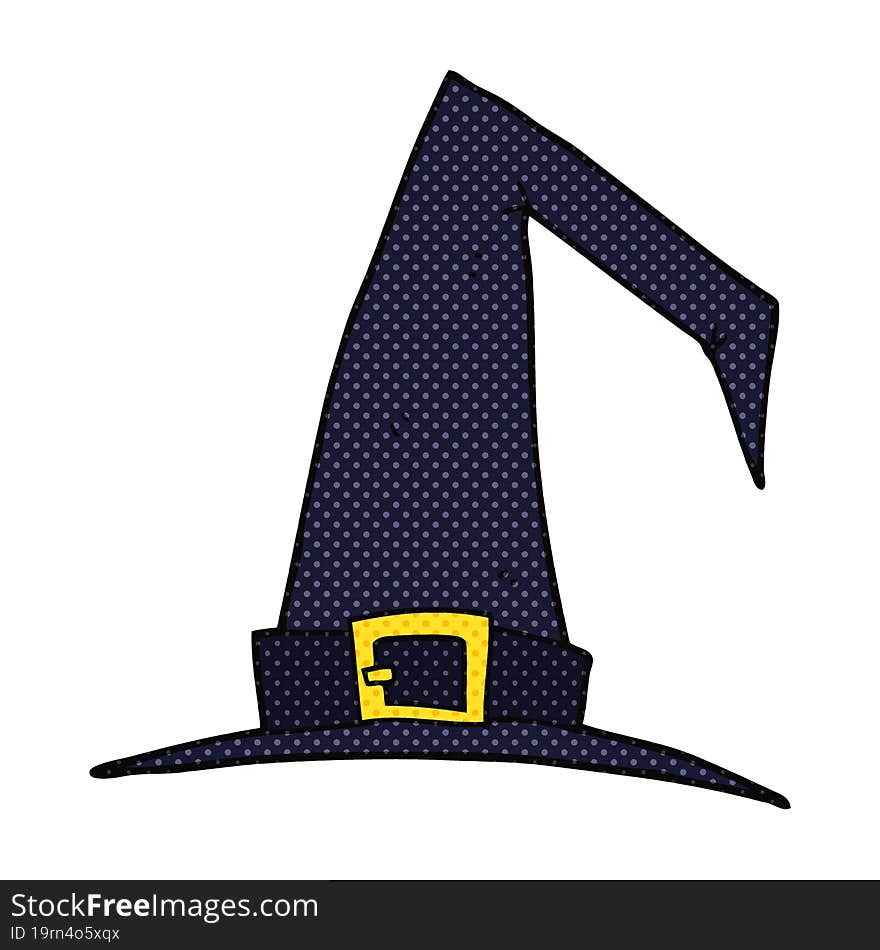 cartoon witch hat