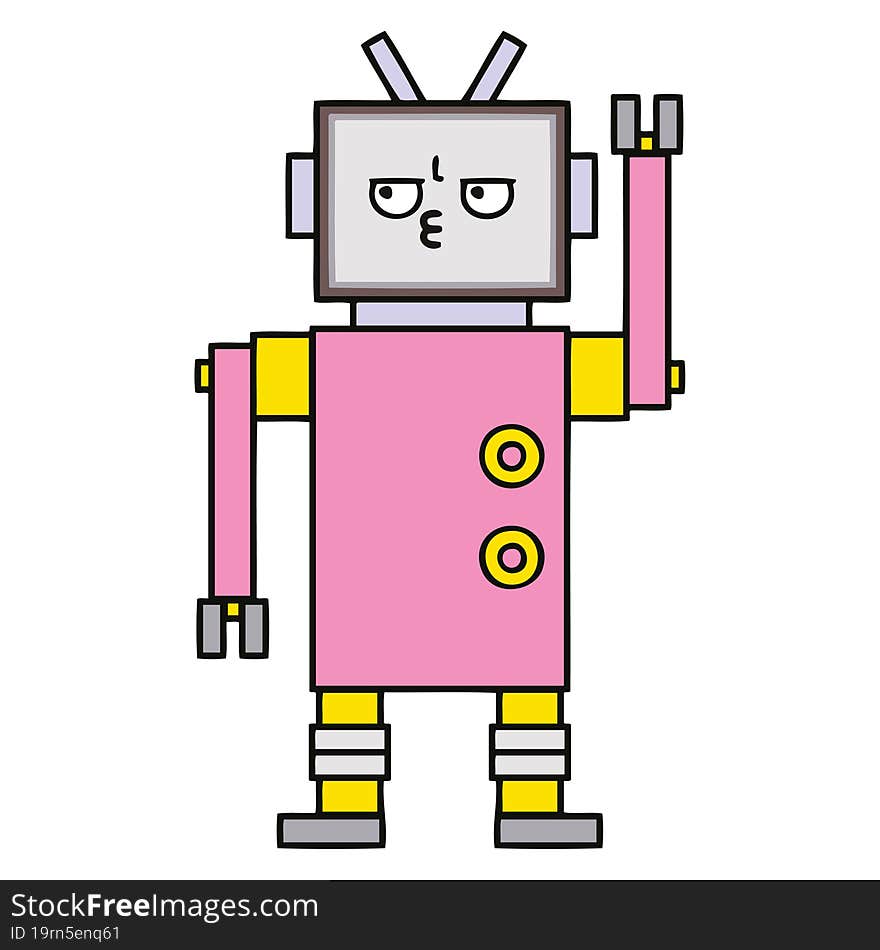 cute cartoon robot