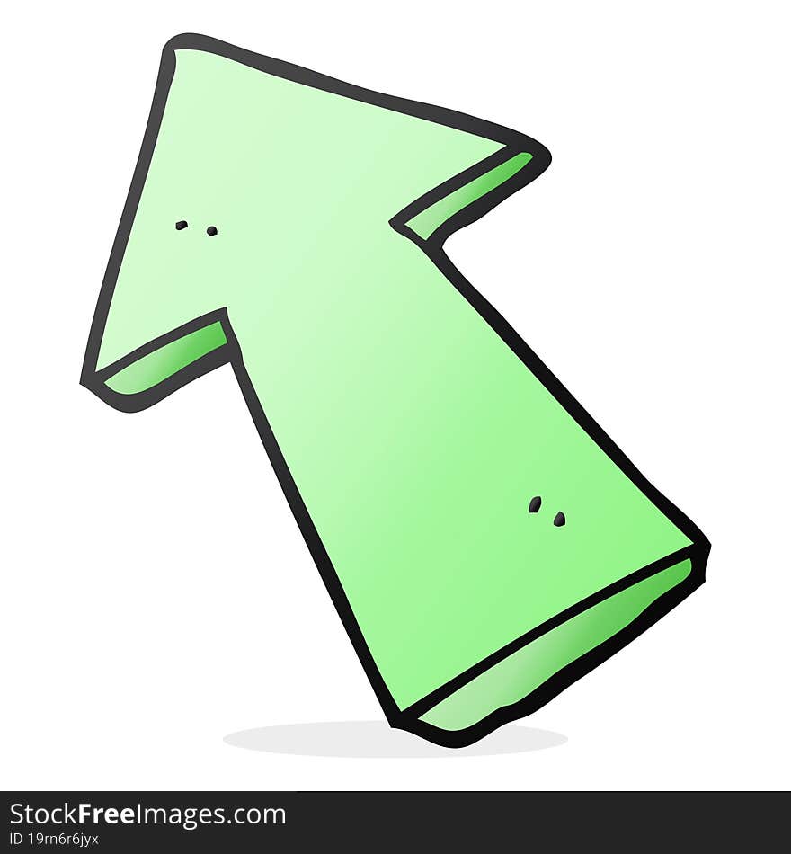 Cartoon Pointing Arrow