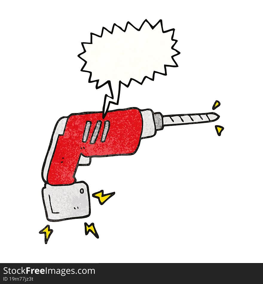 Cartoon Power Drill