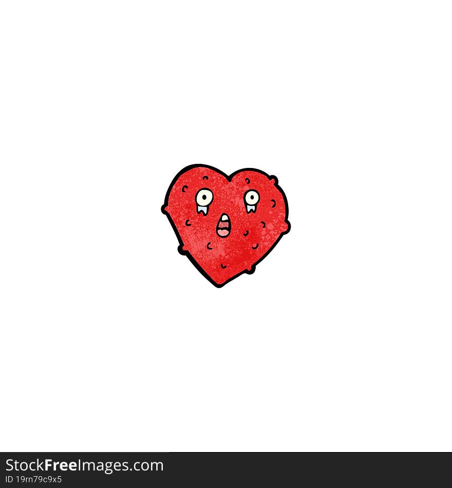 Crazy Heart Cartoon Character