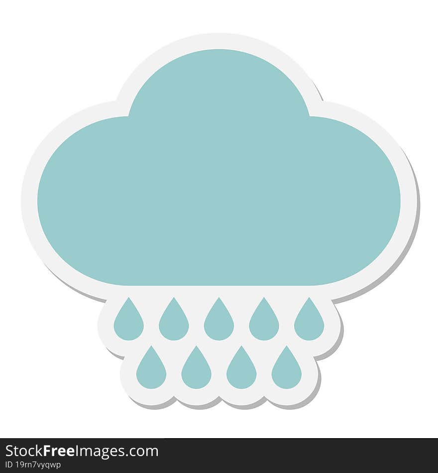 Raincloud Sticker