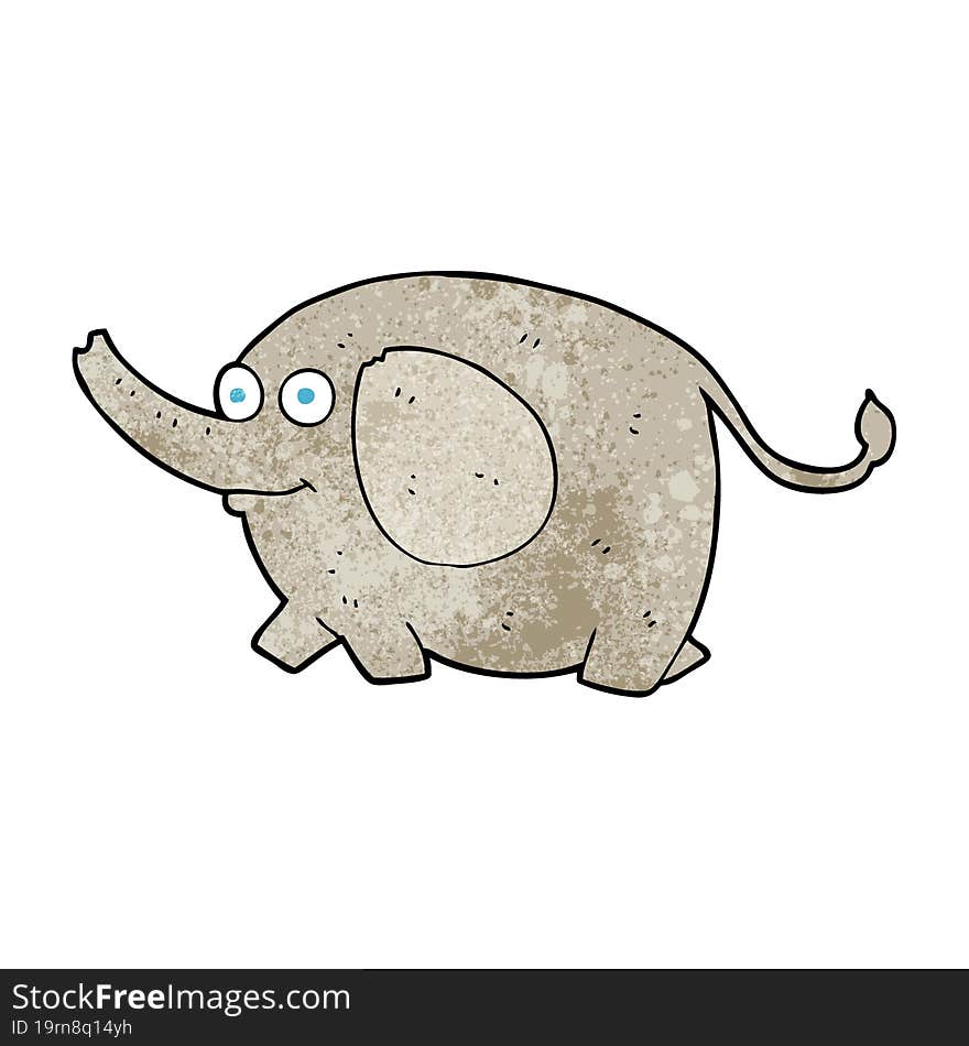 textured cartoon elephant