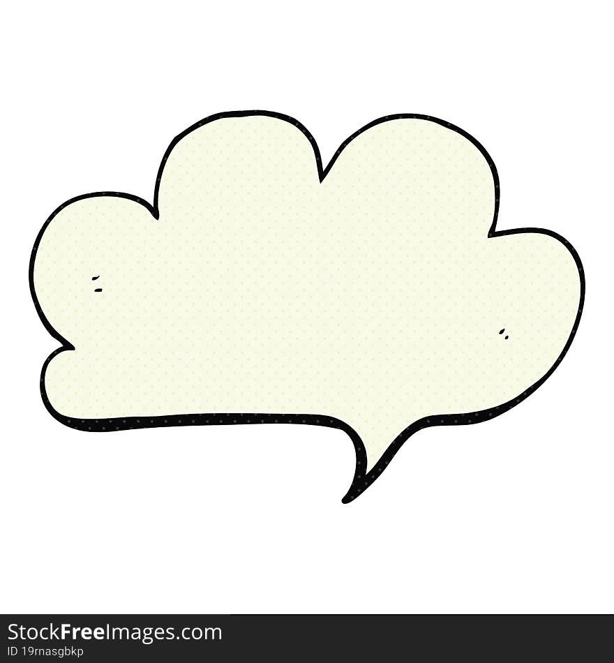 Cartoon Cloud Speech Bubble