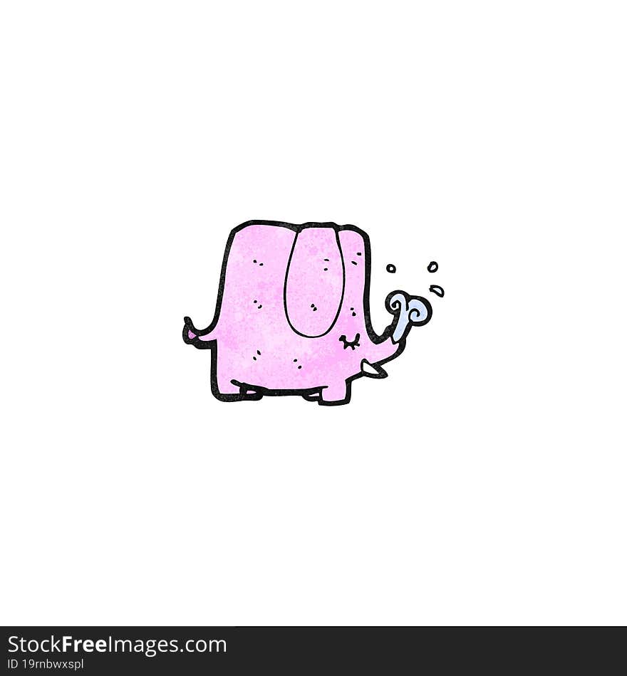 cartoon pink elephant