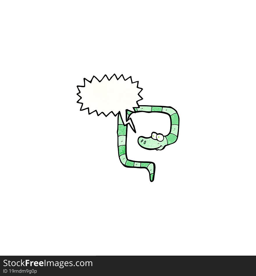 hissing snake cartoon