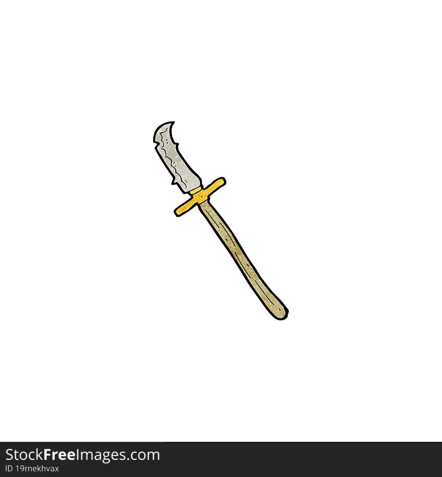 cartoon medieval spear