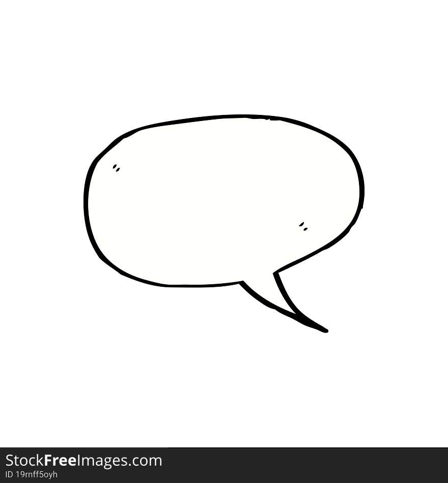 cartoon speech bubble