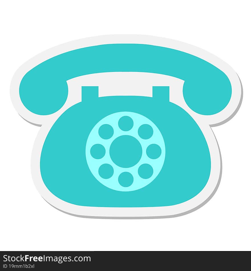 telephone sticker