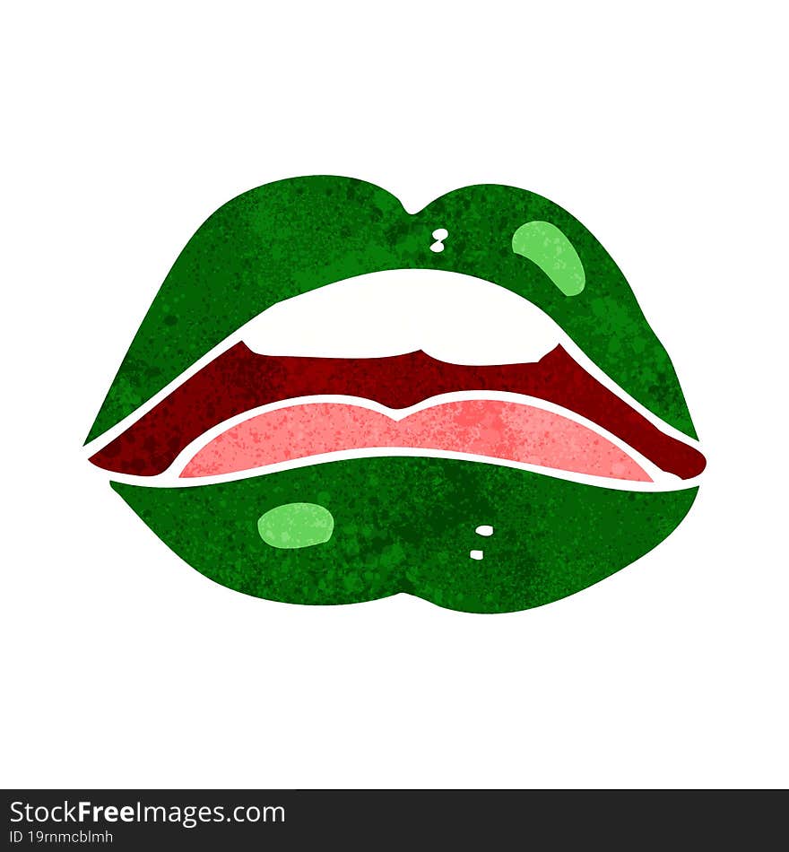 Halloween Mouth Cartoon Symbol