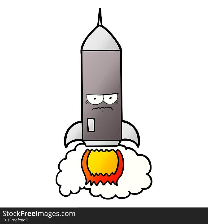 cartoon rocket. cartoon rocket