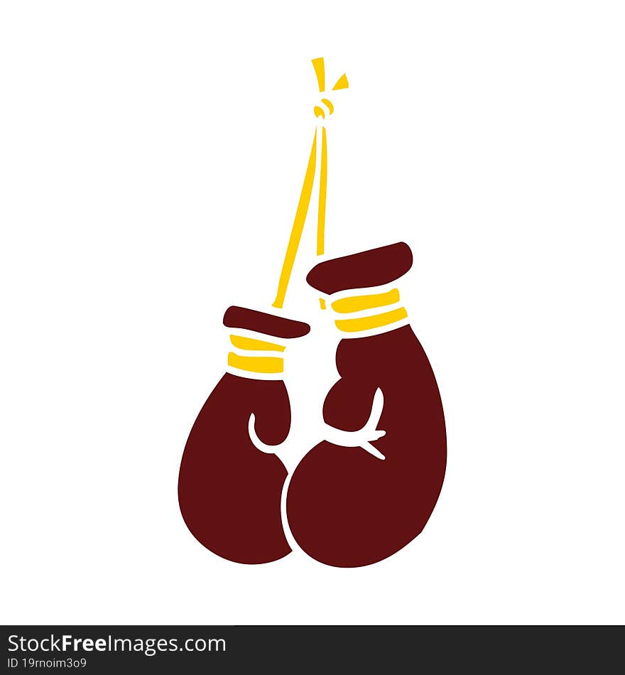 Cartoon Doodle Boxing Gloves