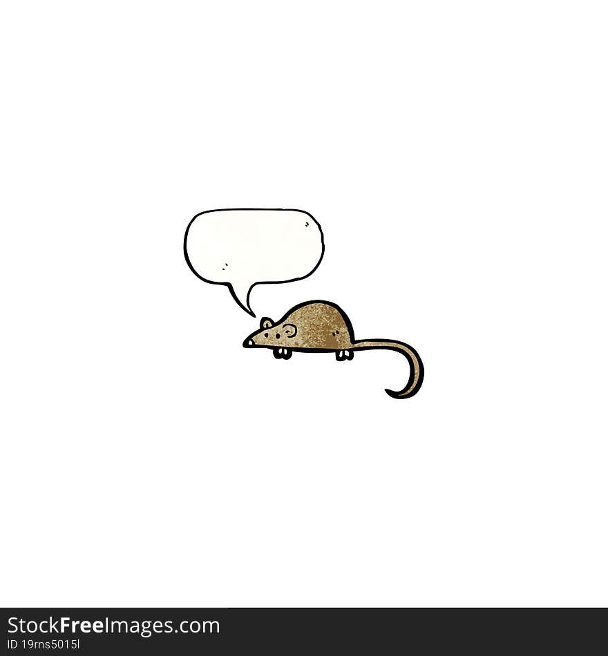 cartoon squeaking mouse