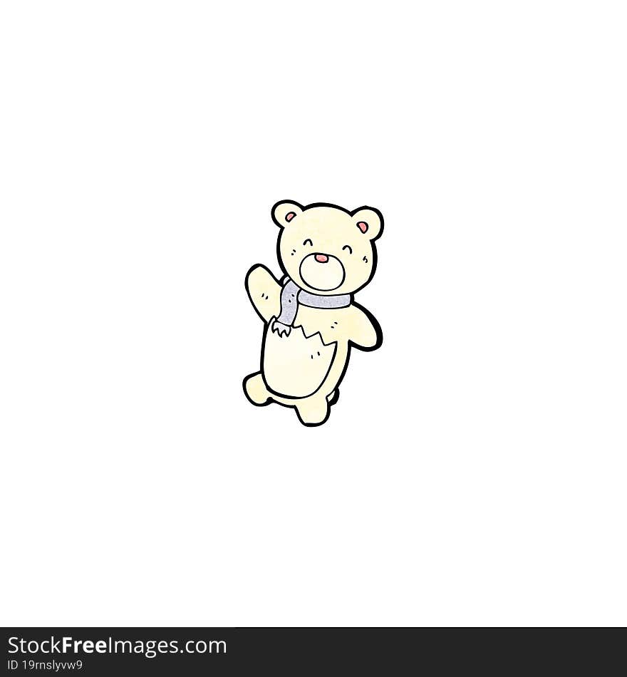 Cartoon Little Polar Bear